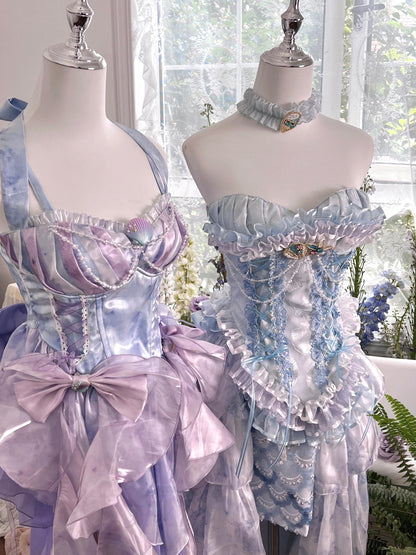 Elegant Mermaid Tears Rococo Dress