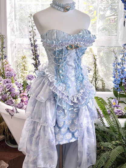 Elegant Mermaid Tears Rococo Dress