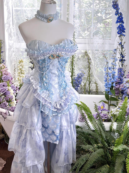 Elegant Mermaid Tears Rococo Dress