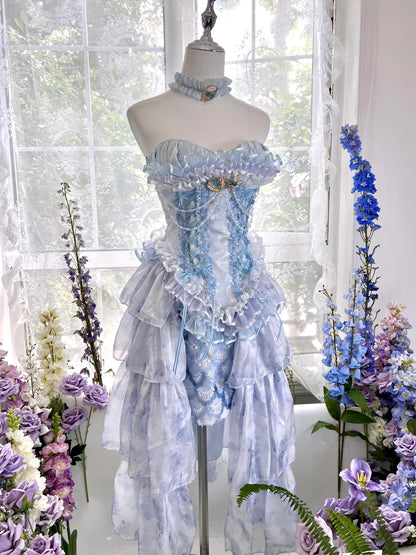 Elegant Mermaid Tears Rococo Dress