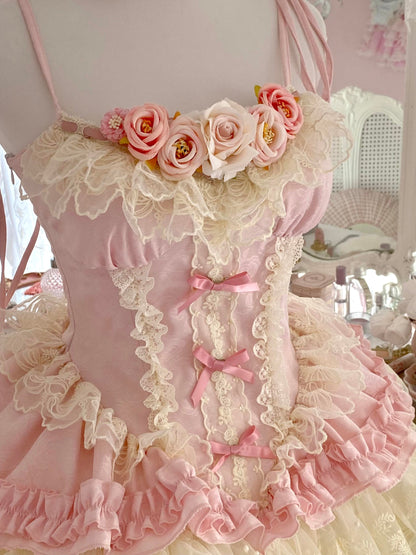 Romantic Rose Dream Rococo Fairy Dress