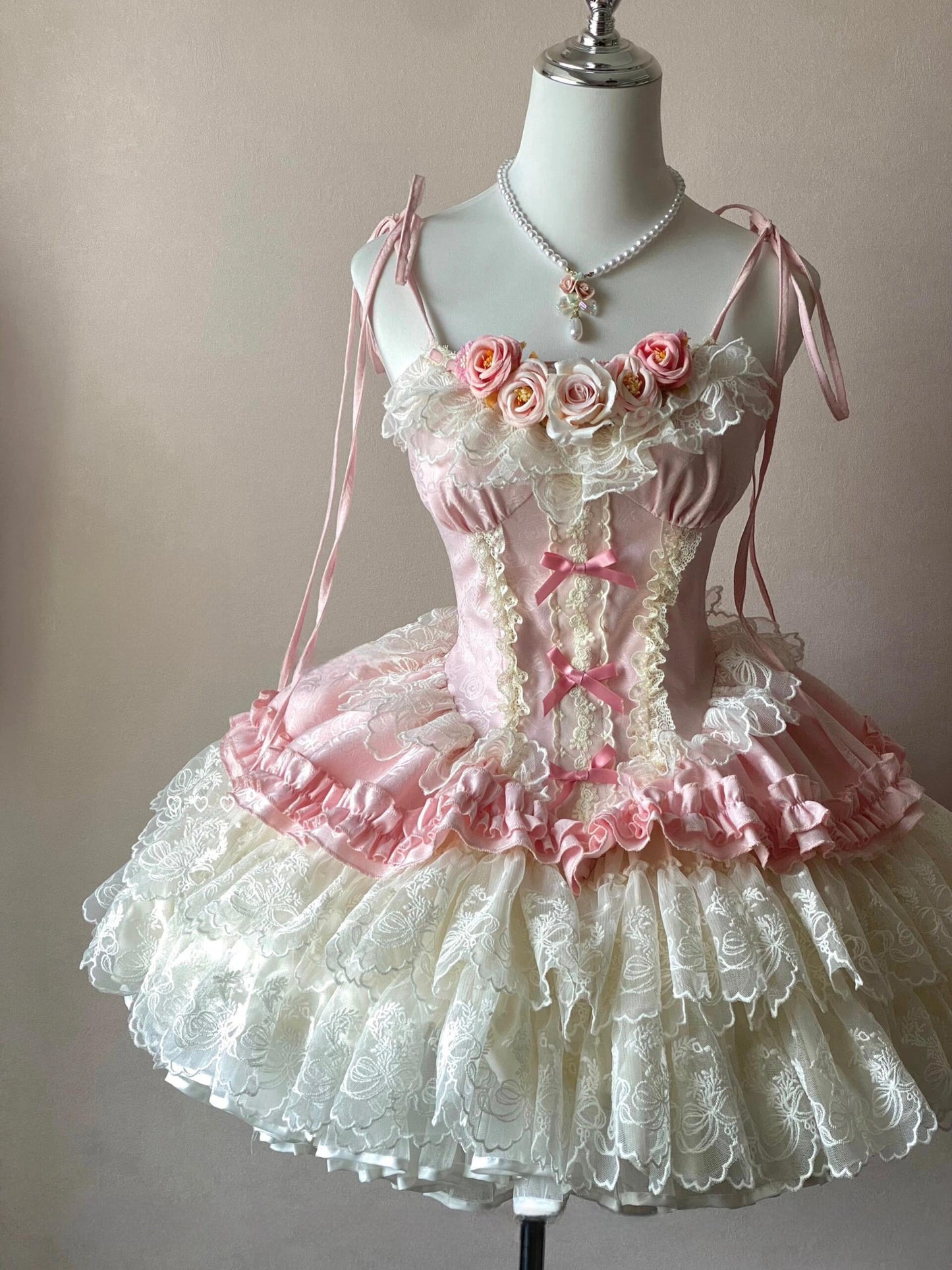 Romantic Rose Dream Rococo Fairy Dress