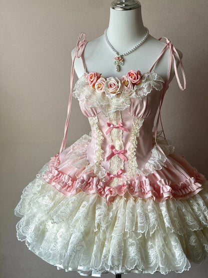 Romantic Rose Dream Rococo Fairy Dress