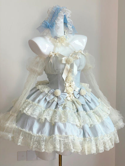 Romantic Lace Butterfly Fairy Rococo Dress