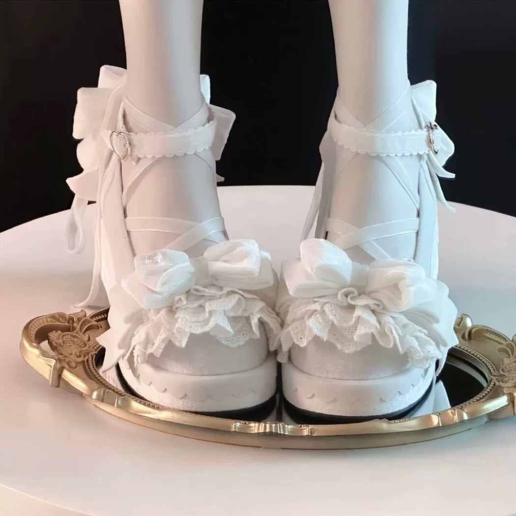 Stack Cake Velvet Platforms