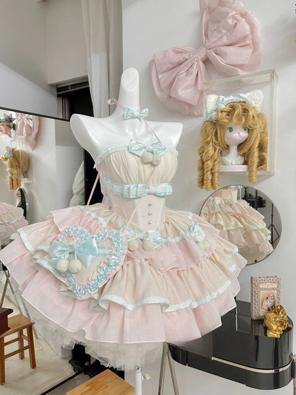 Mint Kitten Princess Dress