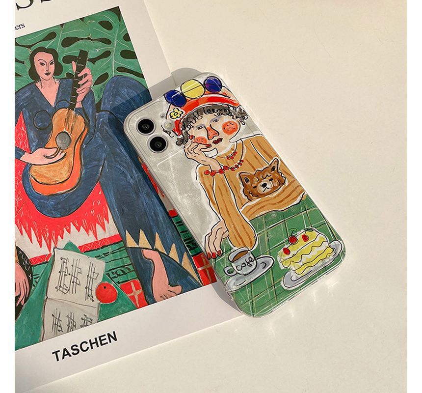 Transparent Case Phone Cartoon