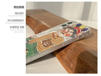Transparent Case Phone Cartoon