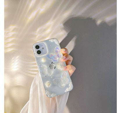 Transparent Butterfly Phone Case