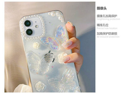 Transparent Butterfly Phone Case