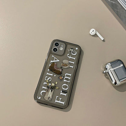 Case Transparent Phone Lettering