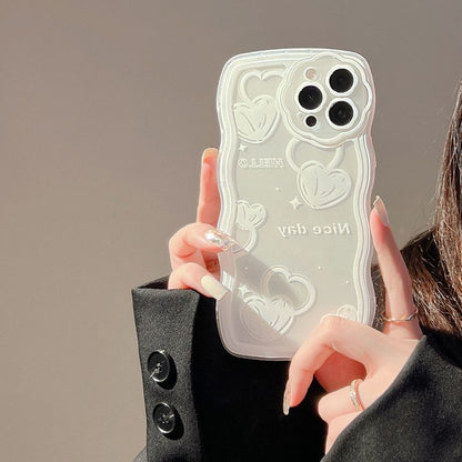 Transparent Case Heart Phone