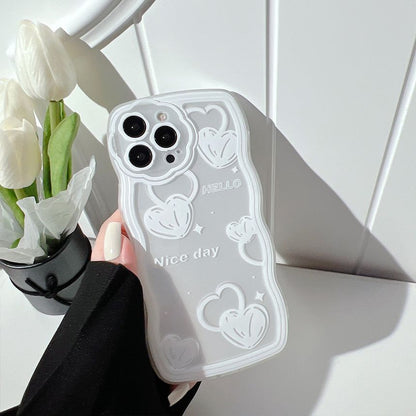 Transparent Case Heart Phone