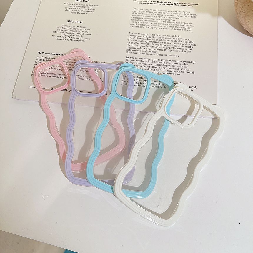 Transparent Phone Case Wavy