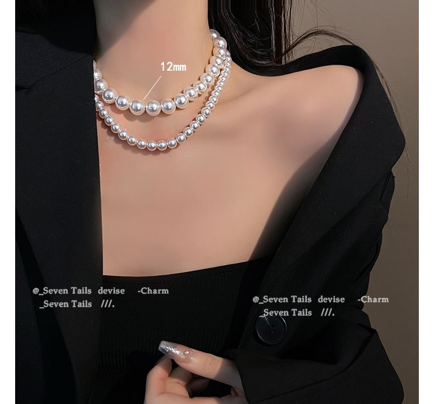 (various Faux designs) Choker Pearl