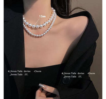 (various Faux designs) Choker Pearl
