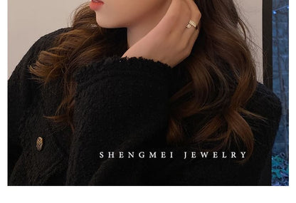 Tweed-Stirnband mit Logo