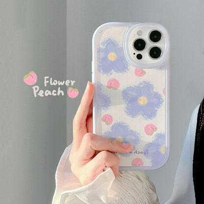 携帯電話用花柄ケース