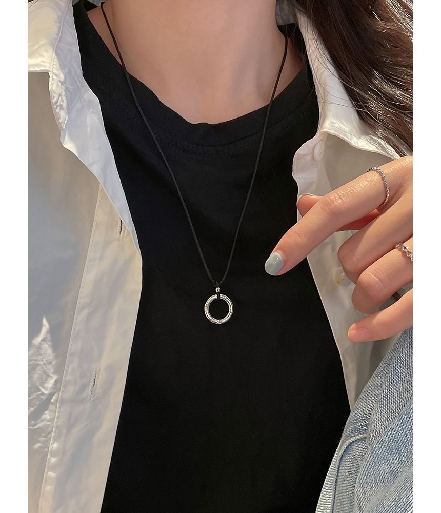 Necklace Hoop Alloy String Pendant