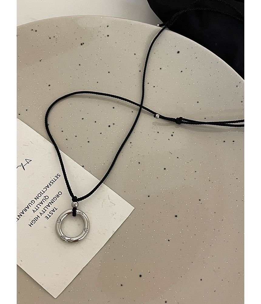 Necklace Hoop Alloy String Pendant