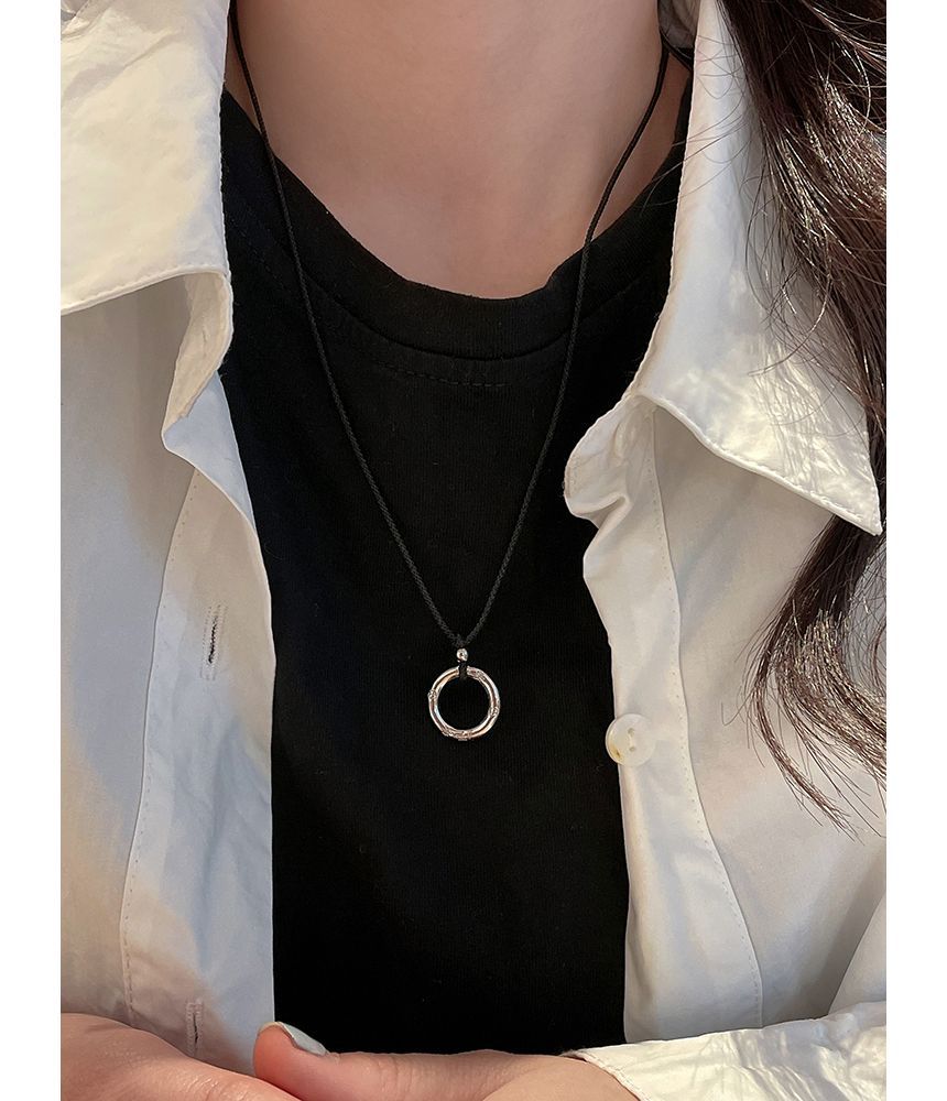 Necklace Hoop Alloy String Pendant
