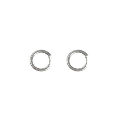 Earring Alloy Hoop Polished