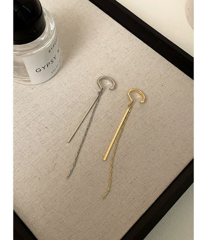 Cuff Earring Fringed Alloy