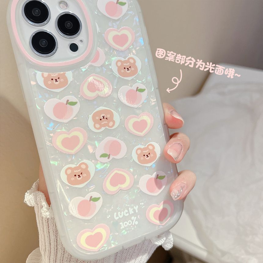 スマホケース ハートベア