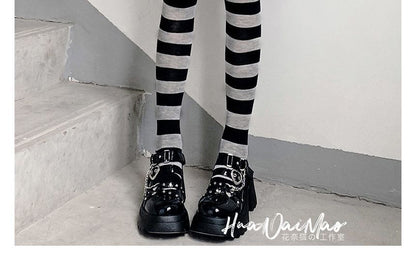 Striped Over-the-Knee Socks