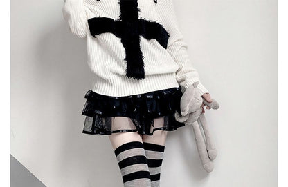 Striped Over-the-Knee Socks
