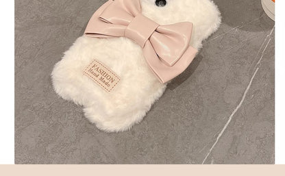 Bow Phone Case Chenille