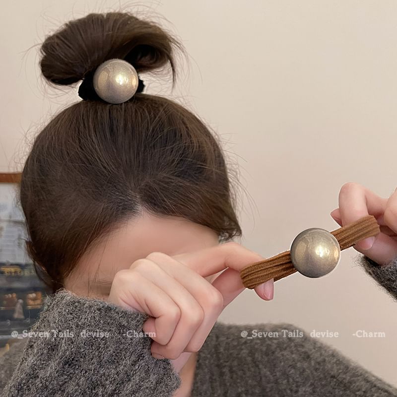 / パールフェイクセットヘアタイ