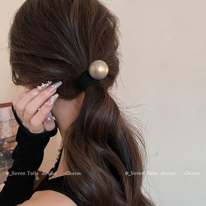 / パールフェイクセットヘアタイ