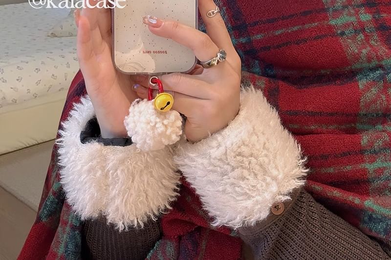 Phone Pom Splattered Bell Case