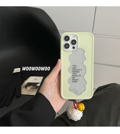 Phone Bell Pom Case Lettering
