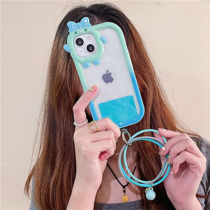 Strap Layered Pad Lanyard Phone with Hoop