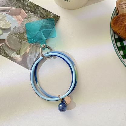 Strap Layered Pad Lanyard Phone with Hoop
