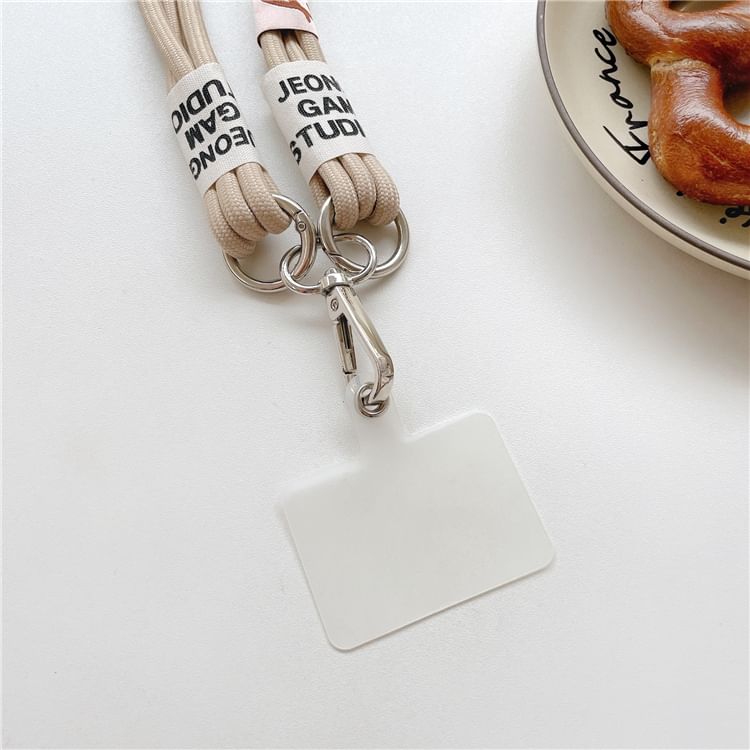 with Pad Lettering Phone Lanyard