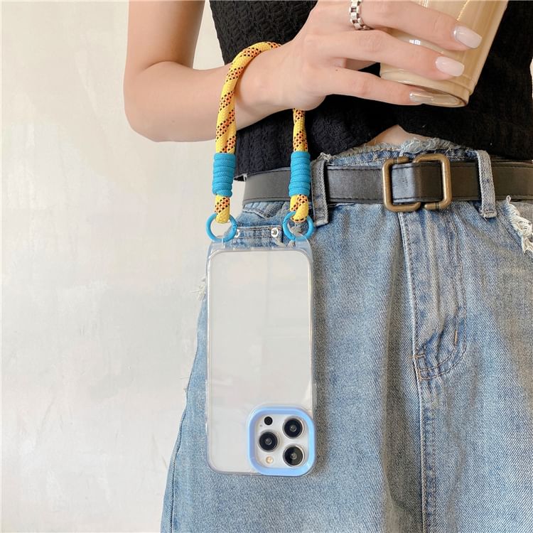 Phone Strap Transparent Case