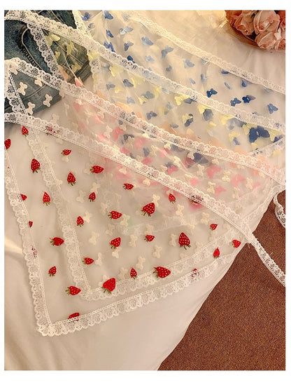 Designs) Trim (Various Head Triangle Scarf Lace