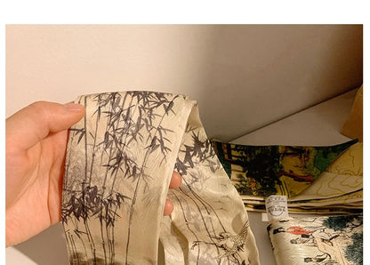 Narrow Scarf Hair Tie Print