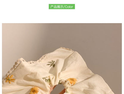 (Various Bandana Floral Embroidered Scrunchie / Designs)