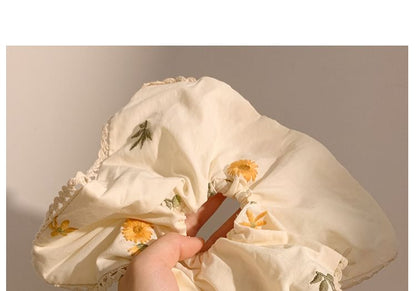 (Various Bandana Floral Embroidered Scrunchie / Designs)