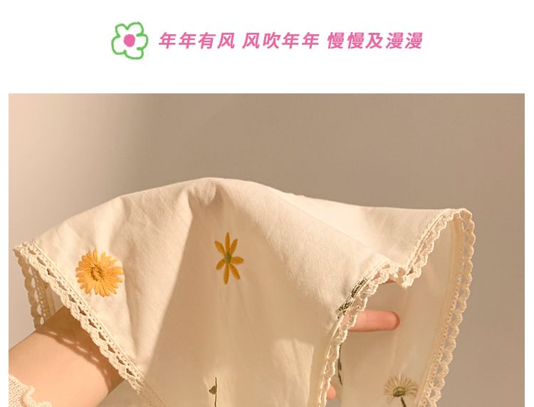 (Various Bandana Floral Embroidered Scrunchie / Designs)