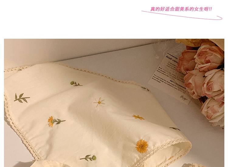 (Various Bandana Floral Embroidered Scrunchie / Designs)