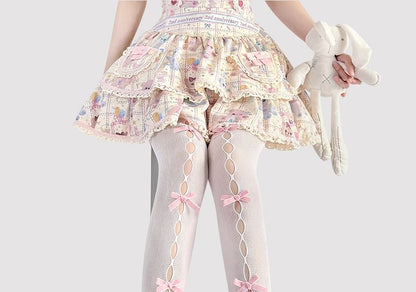 Strumpfhose mit Schleife