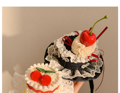 Trim Clip Hat Cherry / Headband Hair Lace