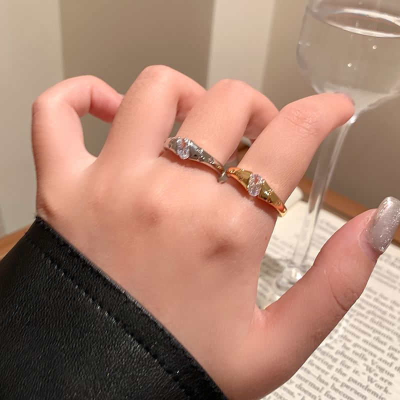 CZ Ring Thick