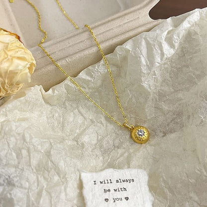 Dome Necklace CZ