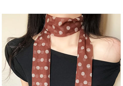 Polka Narrow Dot Scarf